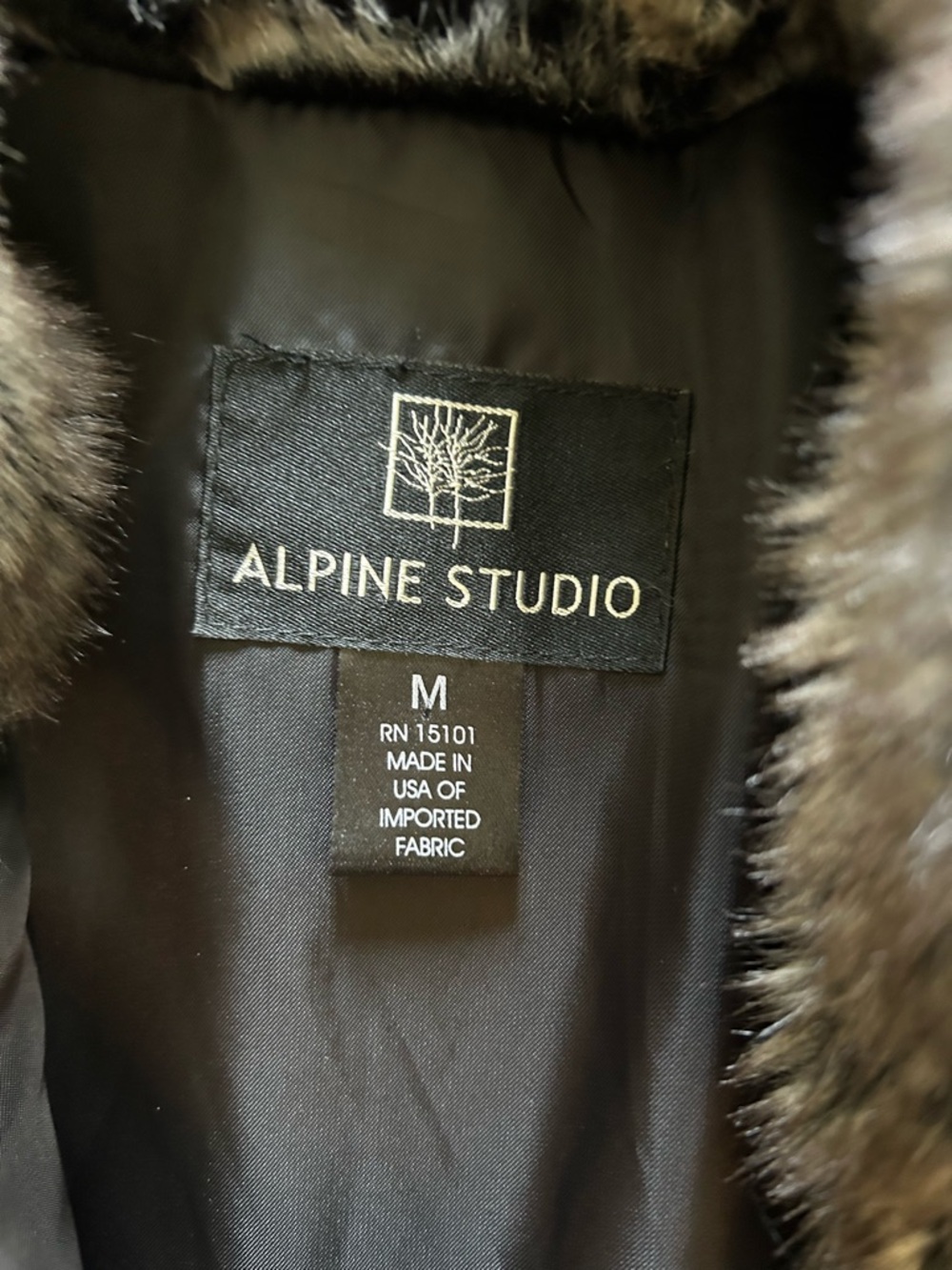 Vintage Alpine Studio Faux Fur Long Coat Women’s Medium - Picture 3 of 9